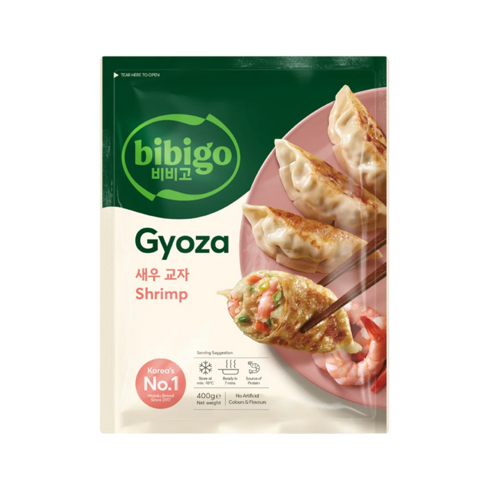 Gefrorene Bibigo Gyoza-Teigtaschen – Garnelen 400 g (Nur Lieferung nach Berlin) 