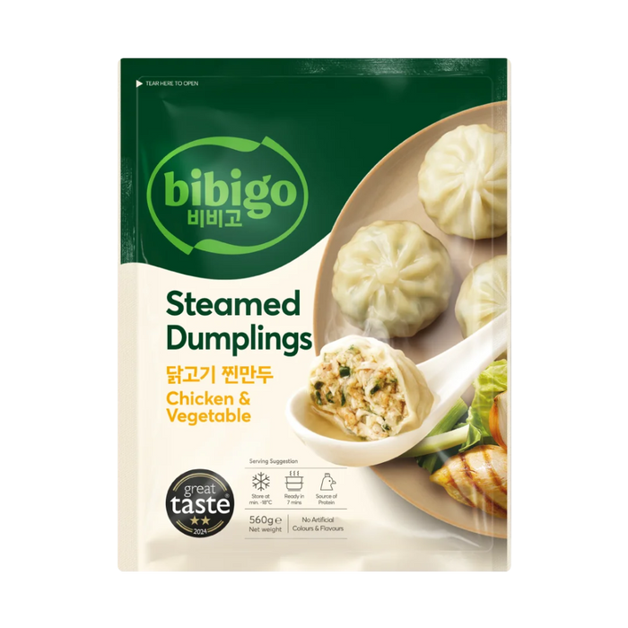 Frozen Bibigo Steamed Dumpling - Chicken & Vegetable 560gm (Only Berlin Delivery)