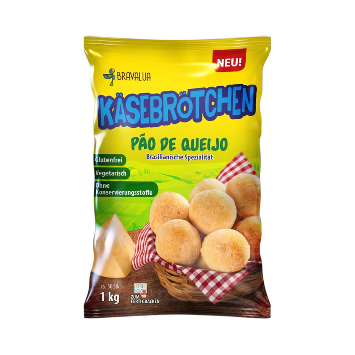 Frozen Bravalua – Pão de Queijo (50pcs) 1kg - Only Berlin Delivery