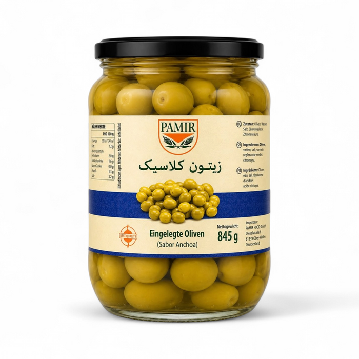 Pamir - Eingelegt Oliven (Sabor Anchoa) 845gm