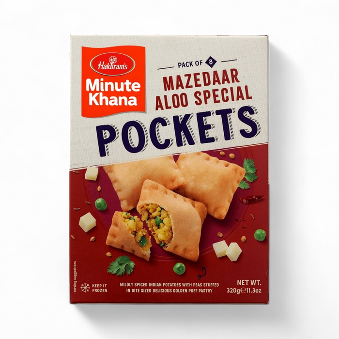 Frozen Haldiram's Pockets - Mazedaar Aloo Special (8pcs) 320gm - Only Berlin Delivery