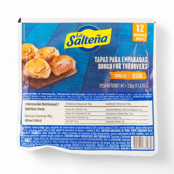 Frozen La Salteña – Tapas para Empanadas Criollas (12pcs) 330gm - Only Berlin Delivery