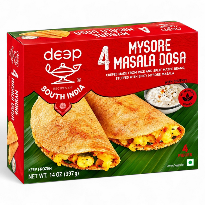 Frozen Deep Mysore Masala Dosa With Chutney (4pcs) 397gm - Only Berlin Delivery