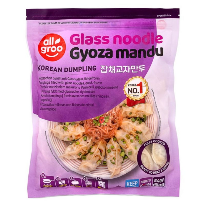 Frozen All Groo Gyoza Mandu Dumpling – Glasnudeln 540 g (nur Lieferung nach Berlin) 