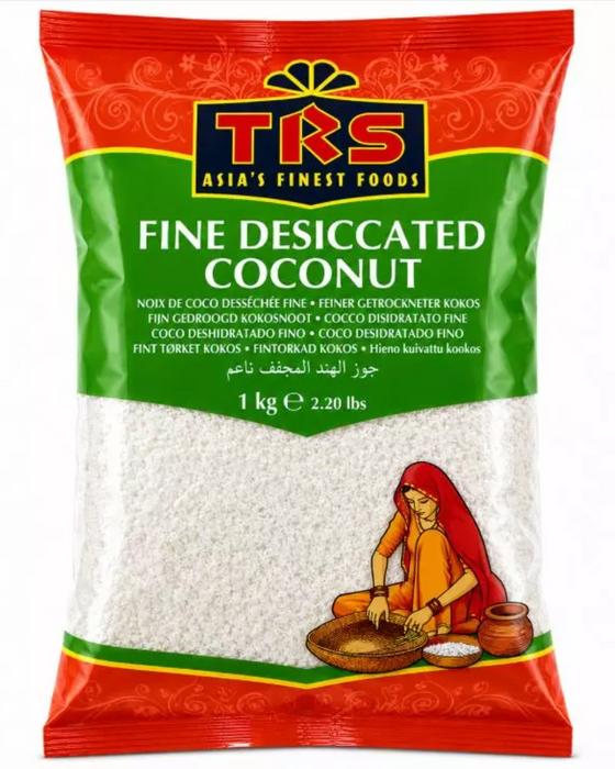 TRS Coconut Dessicated - Fine 1kg (BBE: 10.2026)
