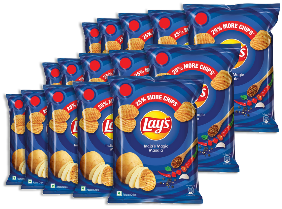 Lays Chips - Magic Masala 52gm Bundle (Choose your Quantity)