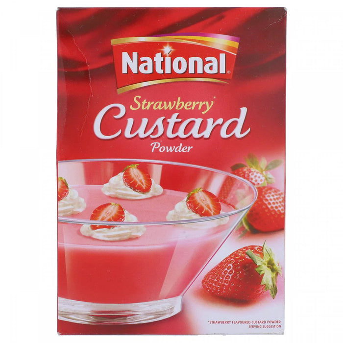 National Custard Powder - Strawberry 300gm