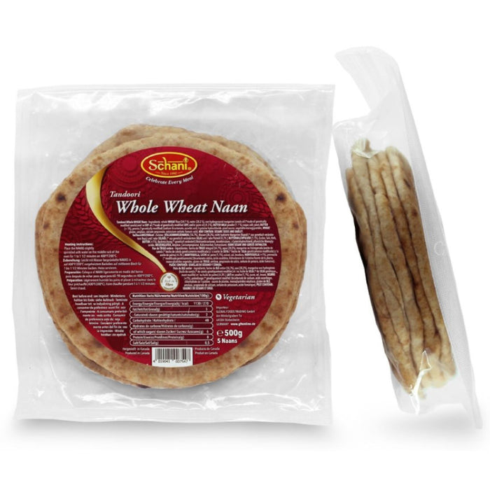 Schani Tandoori Whole Wheat Naan (5pcs) 500gm