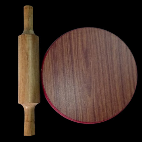 Chakla Belan-Set aus Holz (1 Stück)