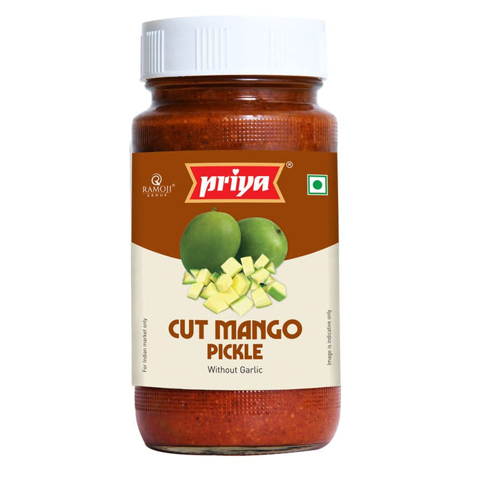 Priya Cut Mango Pickle (ohne Knoblauch) 300 g 