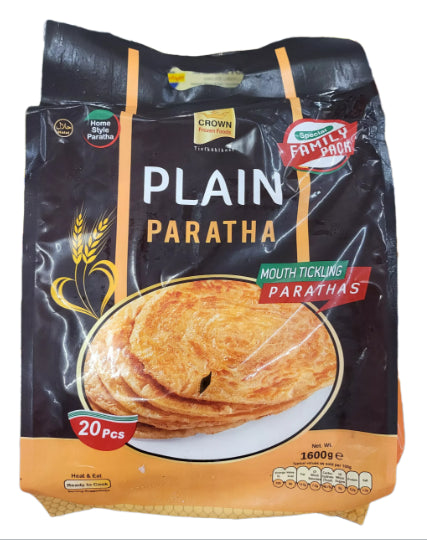 Frozen Crown Plain Paratha Family Pack (20pcs) 1600gm - Only Berlin Delivery