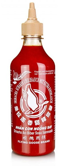 Flying Goose Sriracha Knoblauch-Chili-Sauce, scharf, 455 ml 