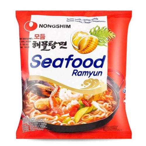 Nongshim Instantnudeln – Meeresfrüchte Ramyun 125 g 