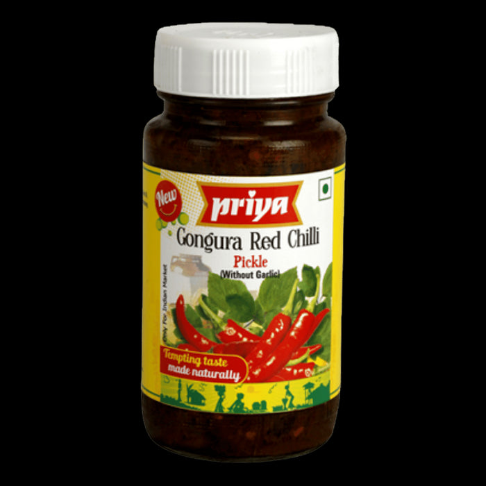 Priya Gongura Red Chilli Pickle 300gm