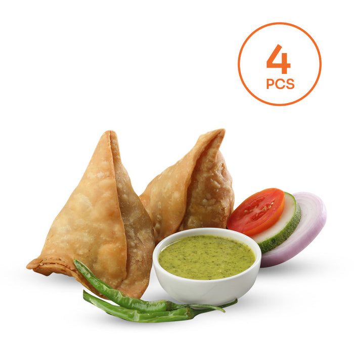 Fresh Handmade Homely Aloo Samosas - 4 pieces (Only Berlin Delivery)