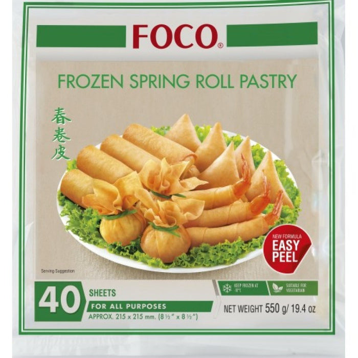 Frozen Foco Spring Roll Pastry (40 sheets) 550gm - Only Berlin Delivery