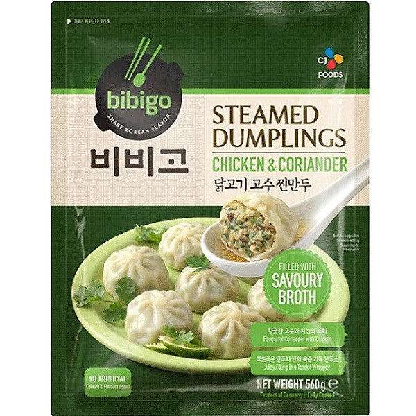 Frozen Bibigo Steamed Dumpling - Chicken & Coriander 560gm