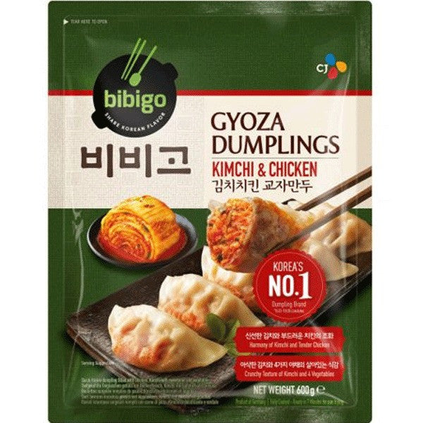 Gefrorene Bibigo Gyoza Mandu-Knödel – Kimchi und Hühnchen, 600 g 