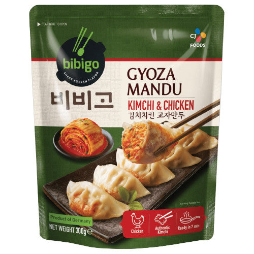 Frozen Bibigo Gyoza Mandu Dumplings - Kimchi & Chicken 300gm