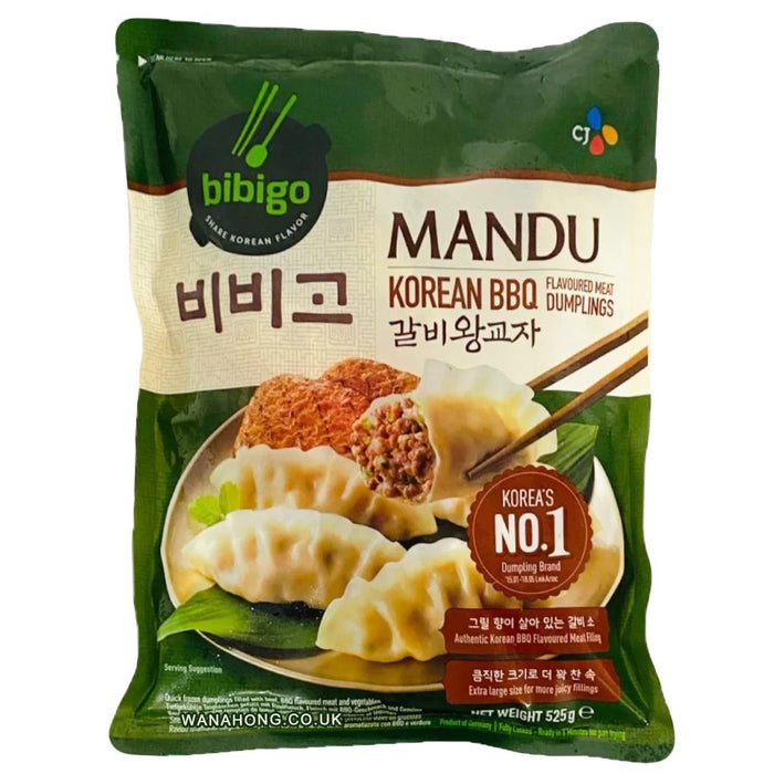Frozen Bibigo Mandu Dumplings - Korean BBQ (Beef) 525gm