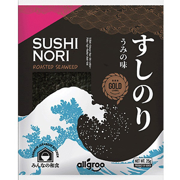 All Groo Sushi Nori - Gold (10 Sheet) 25gm