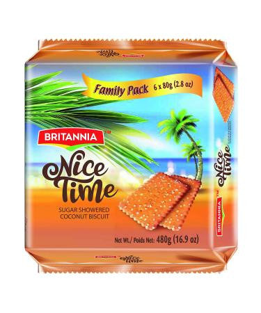 Britannia Nice Time Coconut Biscuits (Family Pack) 480gm