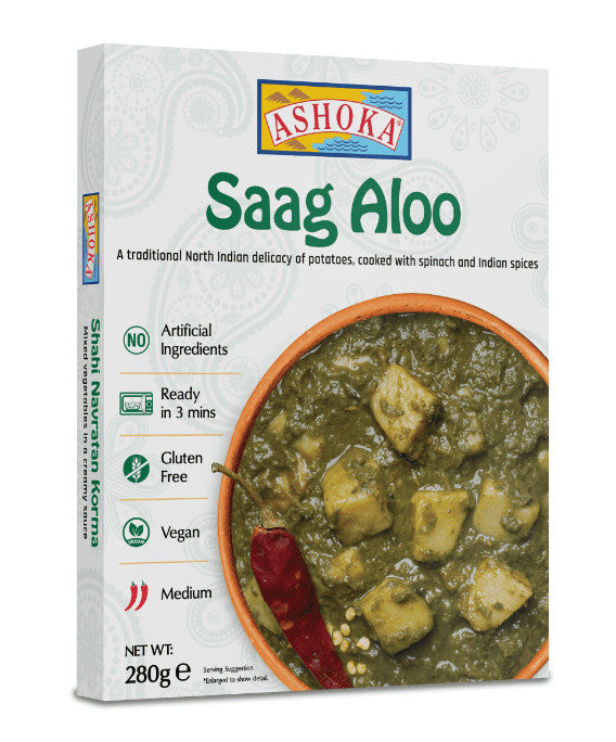 Ashoka Ready to Eat Saag Aloo 280gm